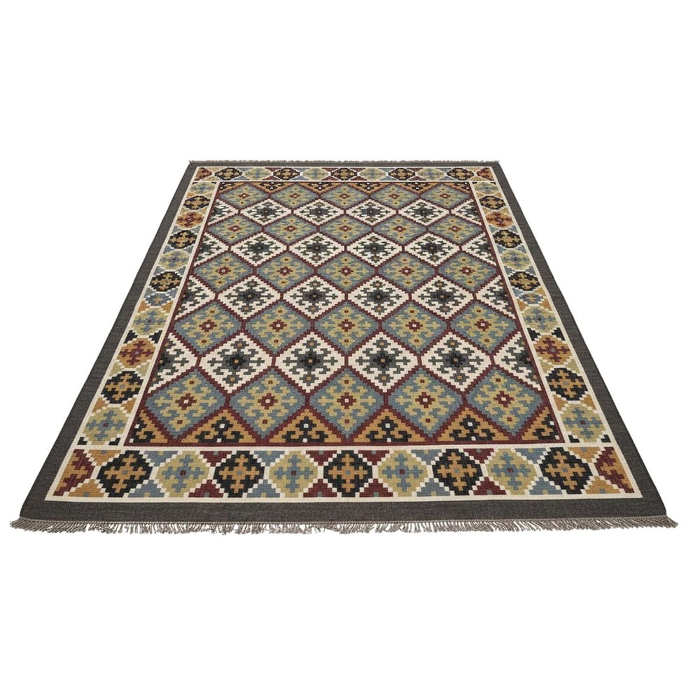 Handcrafted Multicolor Jute Dhurrie Vintage For Living